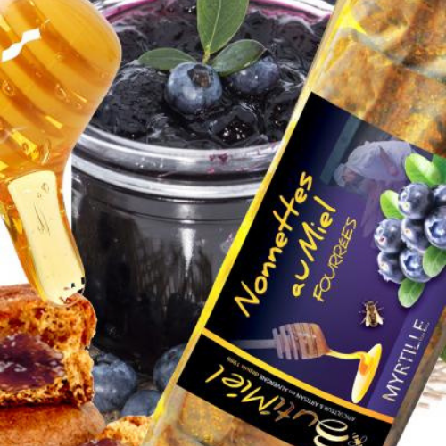 nonnettes au miel fourrées aux myrtilles - Picores'Y - Aubière
