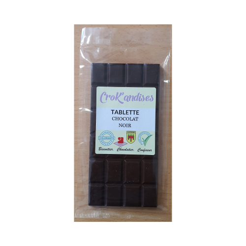 tablette chocolat noir - crok'andises - picores'y - aubiere